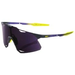 100% Lunettes De Soleil 100Â % Hypercraft Matte Metallic Digital Brights Dark Purple Lens