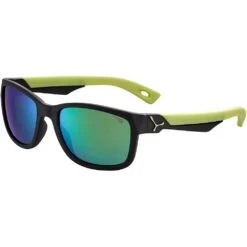 Cébé Lunettes De Soleil Cebe Avatar Matte Black Lime 1500 Grey Pc Blue Light Green Flash Mirror
