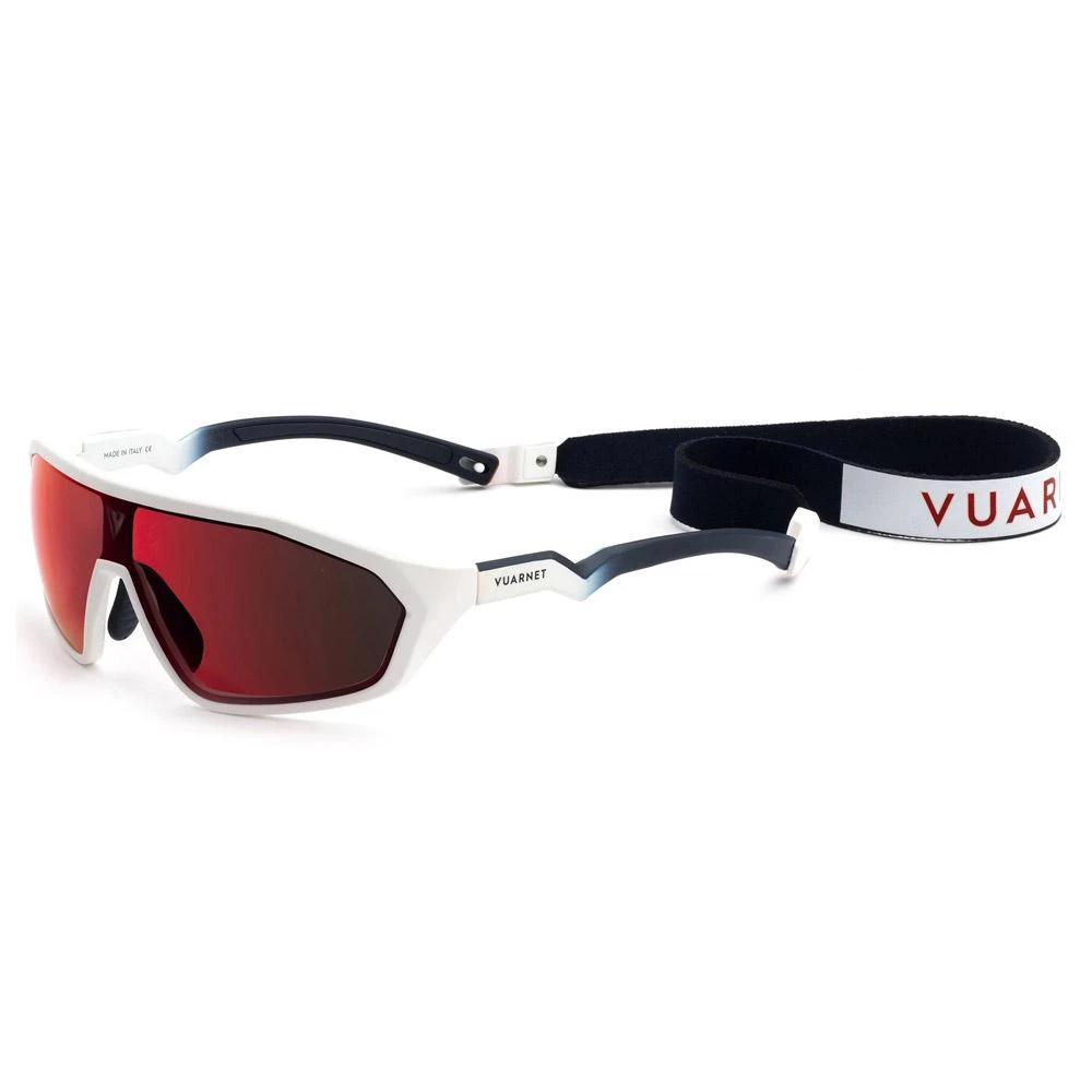 Lunettes De Soleil Vuarnet Air Vl2011 Blanc Mat Bleu HD Rainbow Flashed Bio Nylon 3 Lunettes De Soleil Vuarnet Air Vl2011 Blanc Mat Bleu HD Rainbow Flashed Bio Nylon