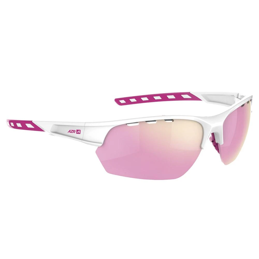 Lunettes De Soleil AZR Izoard Blanche Vernie Fushia Rose Multicouche 3 Lunettes De Soleil AZR Izoard Blanche Vernie Fushia Rose Multicouche