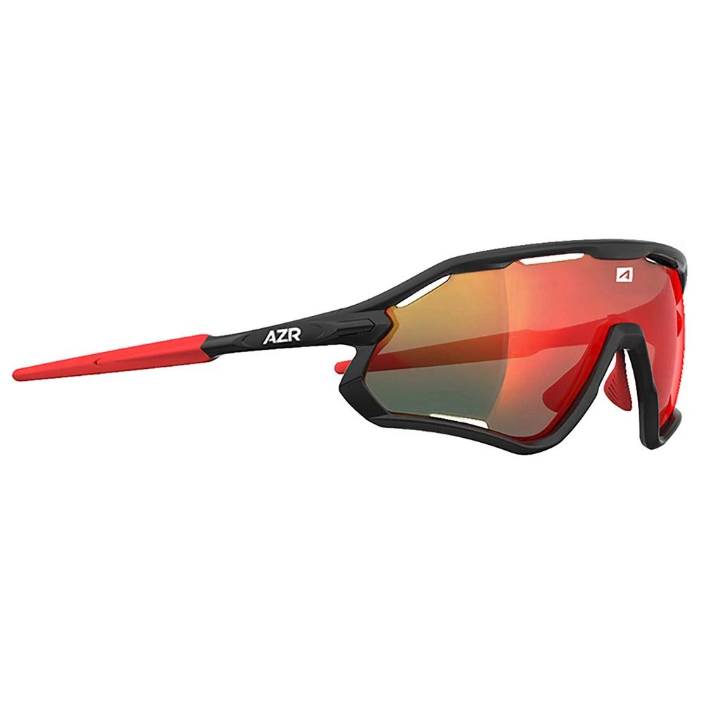 Lunettes De Soleil AZR Attack Rx Noire Mate Multicouche Rouge 3 Lunettes De Soleil AZR Attack Rx Noire Mate Multicouche Rouge