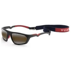 Lunettes De Soleil Vuarnet Air 2010 Large Noir Mat Rouge Skilynx
